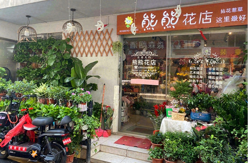 熊熊花店图片