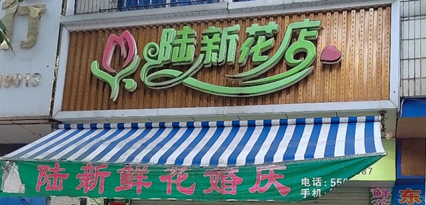 陆新花店图片