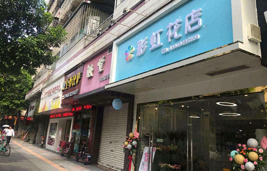 彩虹花店图片